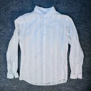 INC International Concepts Women's White button up Blouse Size Medium